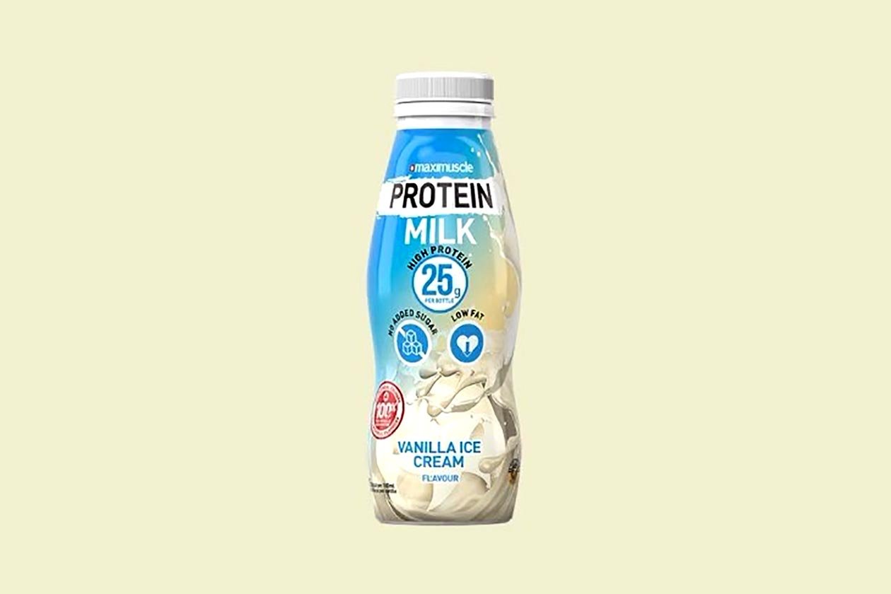 maximuscle vanilla ice cream protein milk