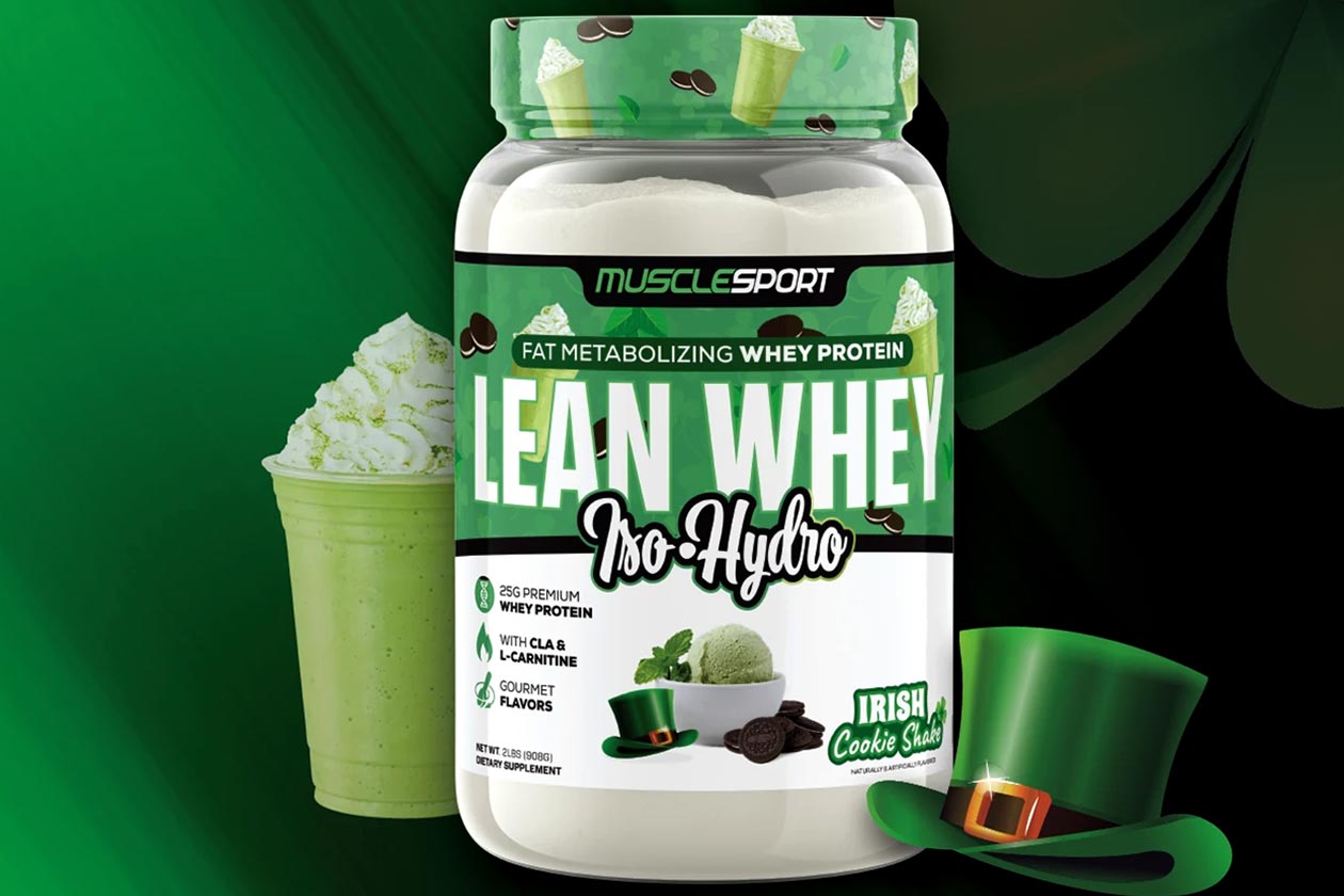 muscle sport irish cookie shake lean whey hydro