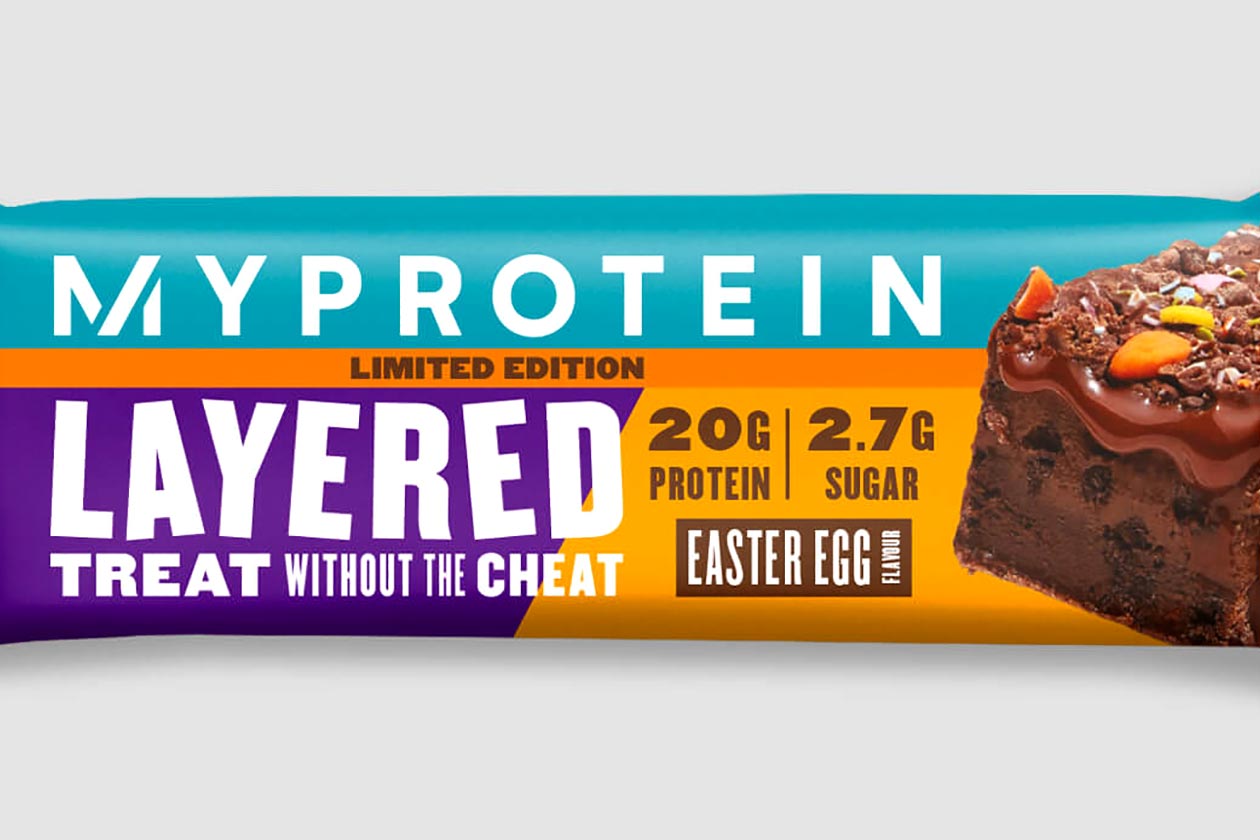 myprotein easter egg layered protein bar