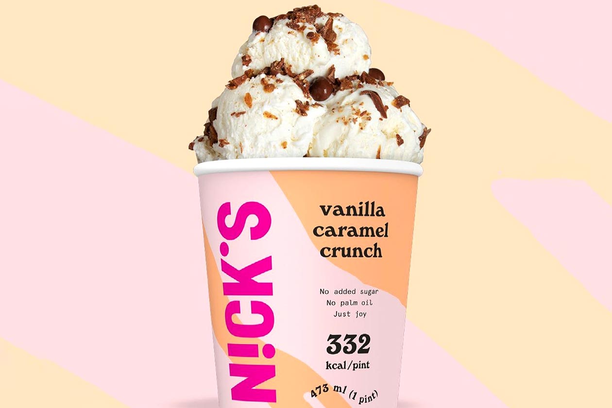 nicks vanilla caramel crunch ice cream
