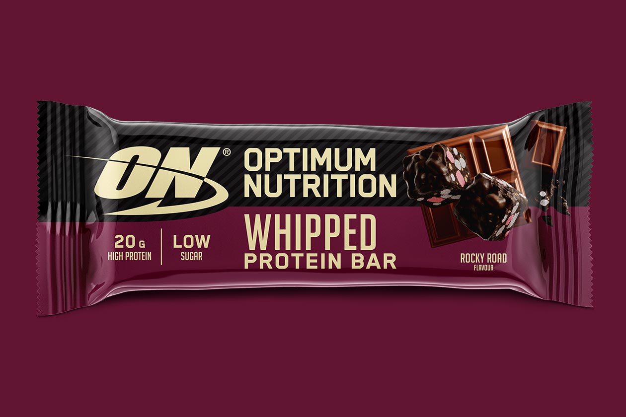 optimum nutrition whipped protein bar