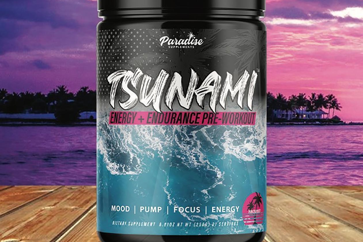 paradise pink sunset tsunami