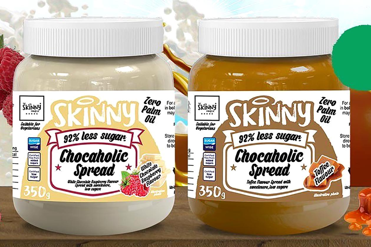 skinny food co white chocolate raspberry chocaholic spread