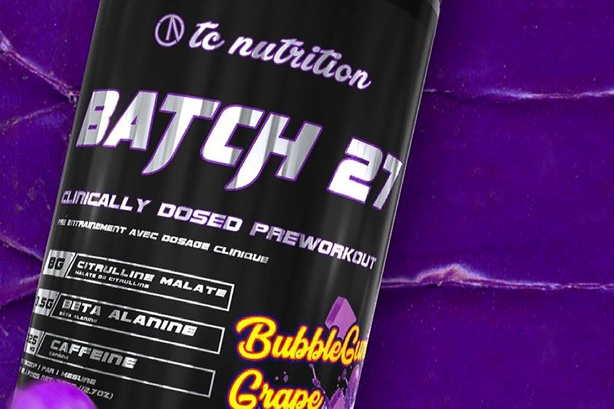 tc nutrition bubblegum grape batch 27