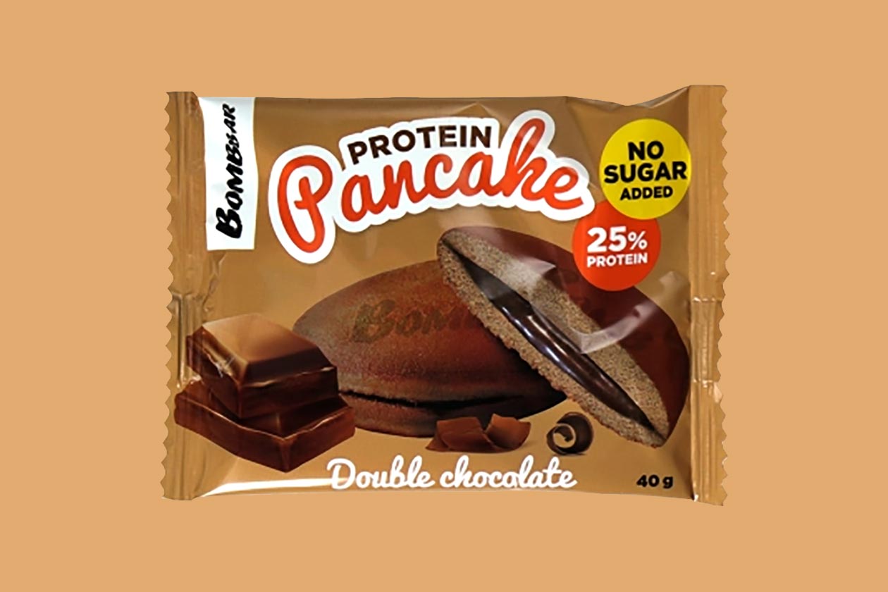 panqueque de proteína de chocolate doble bombbar