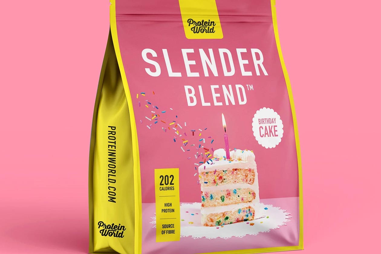 protein world birthday cake slender blend