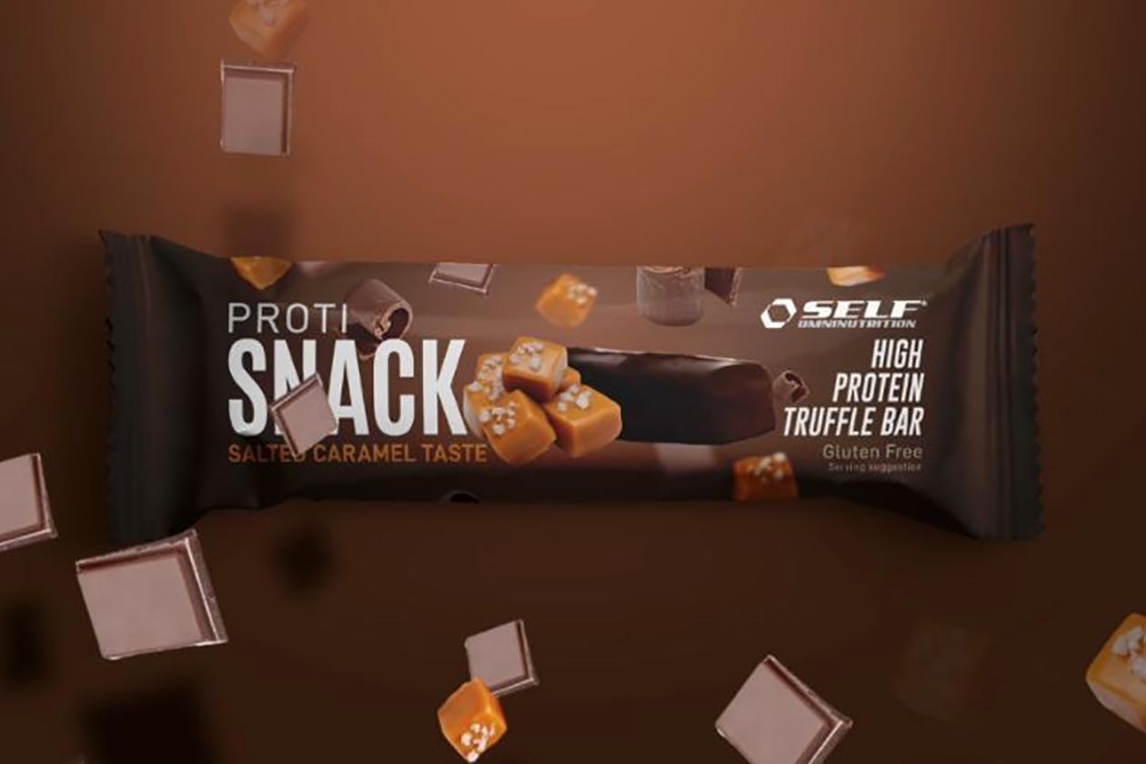 self omninutrition salted caramel proti snack