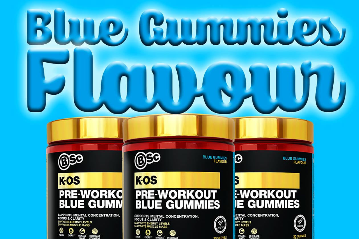 body science blue gummies kos pre-workout