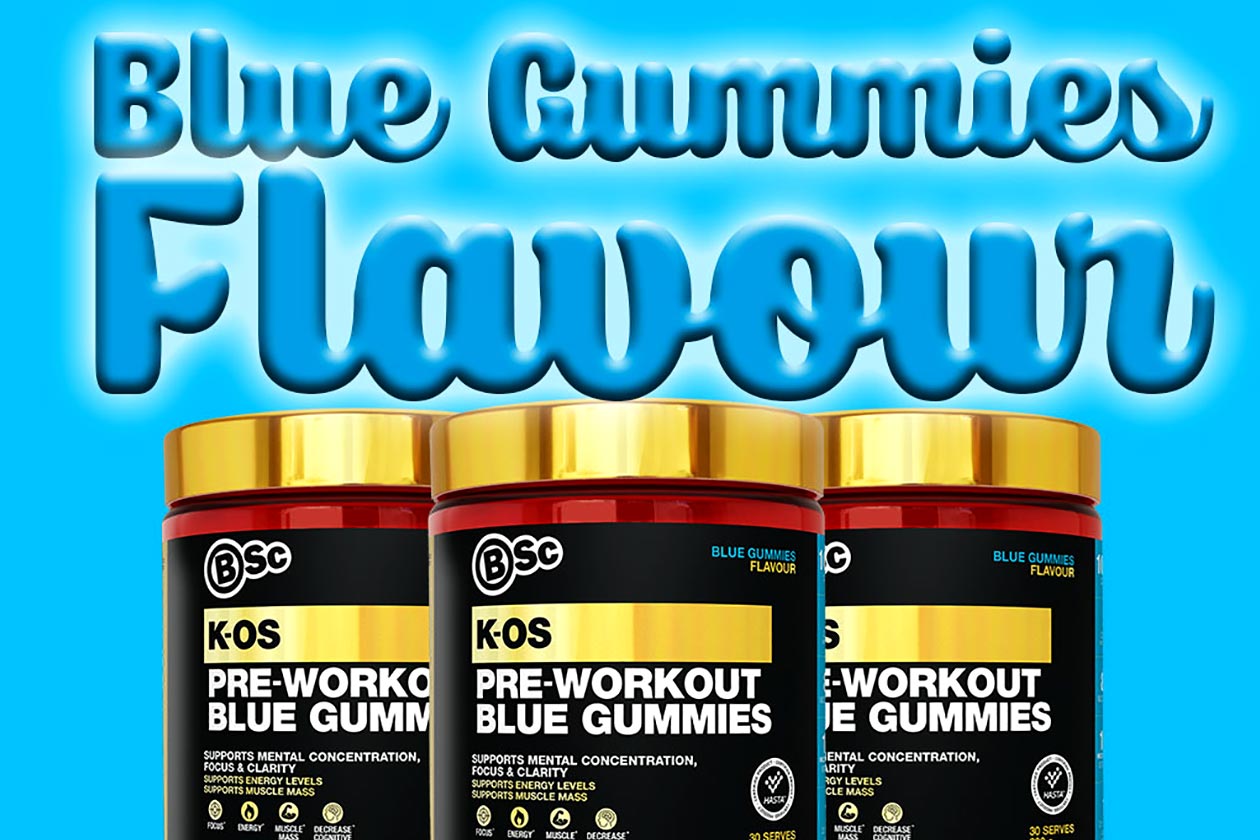 body science blue gummies kos pre-workout