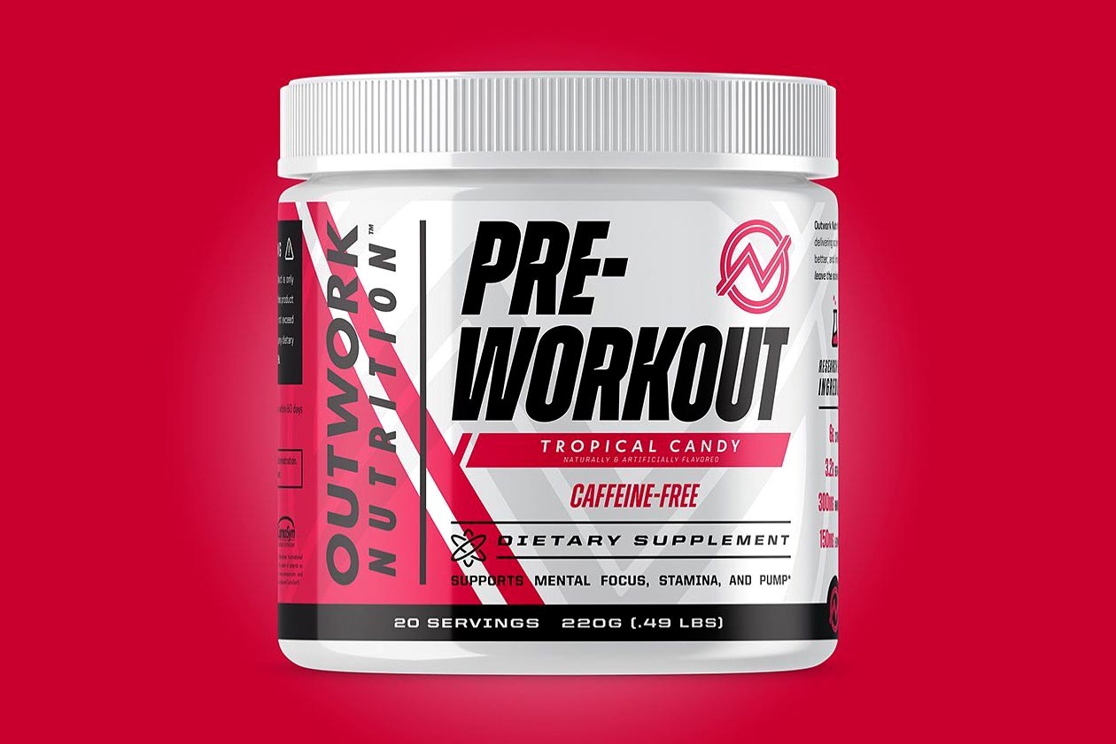 outwork pre-workout caffeine free