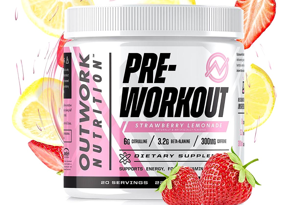 outwork strawberry lemonade pre-workout