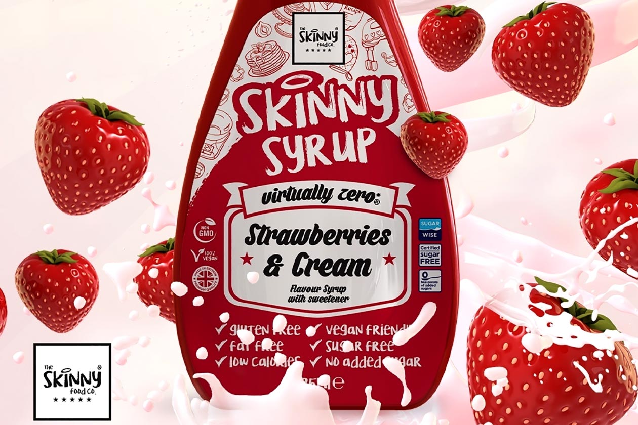 strawberries cream skinny syrup