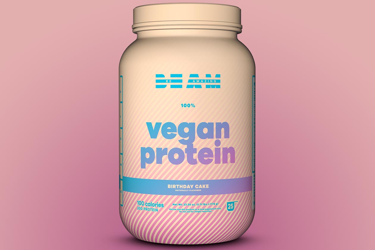 birthday cake beam vegan protein