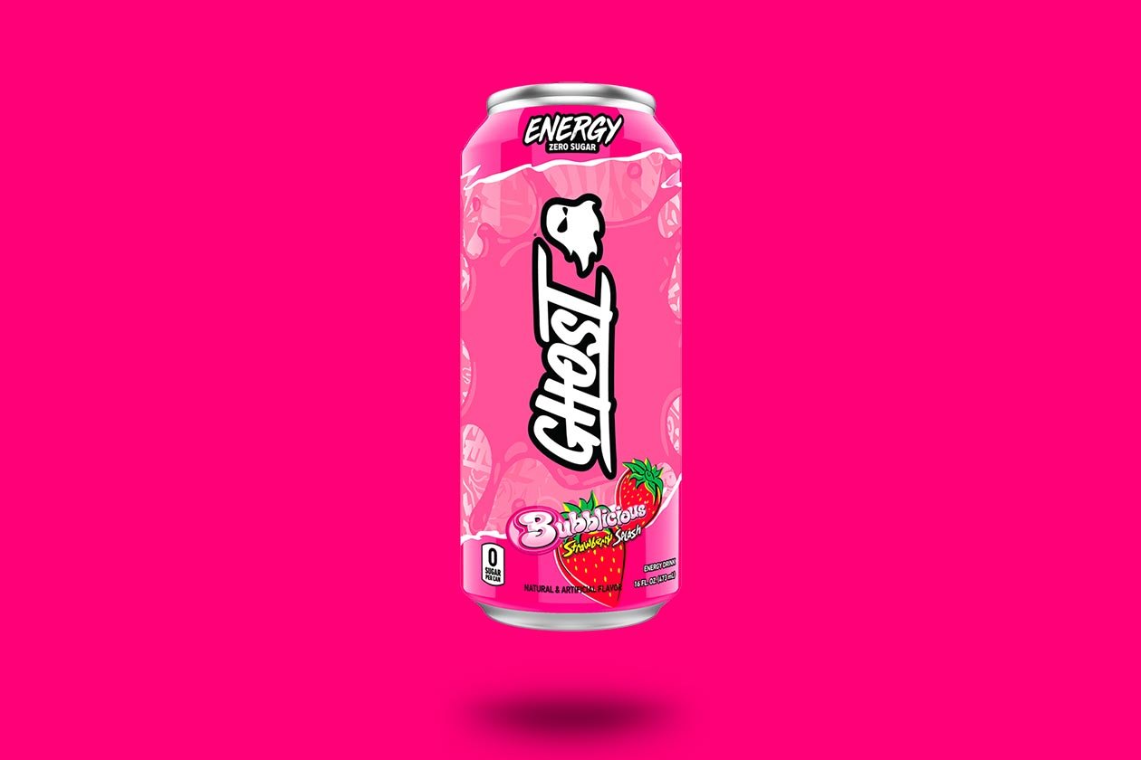 bubblicious strawberry splash ghost energy drink