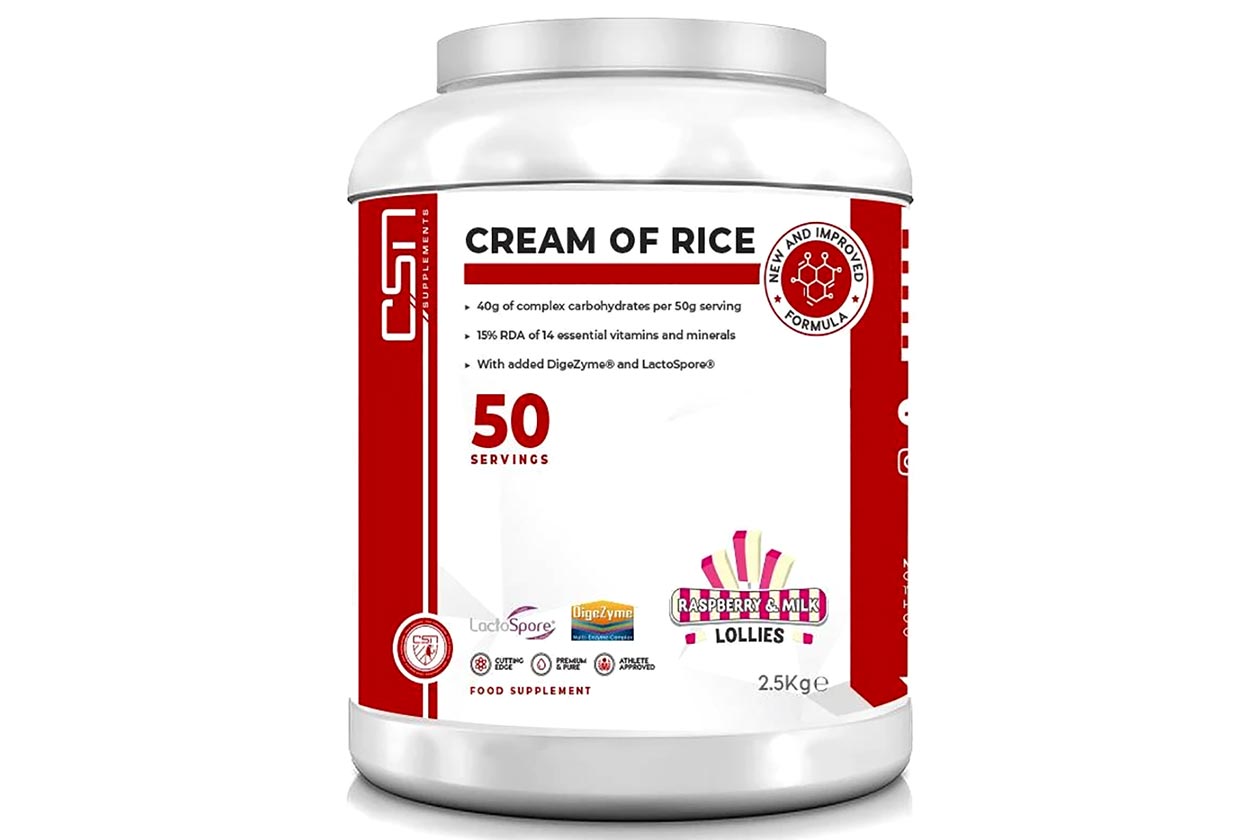 csn supplements raspberry milk lollies cream of rice