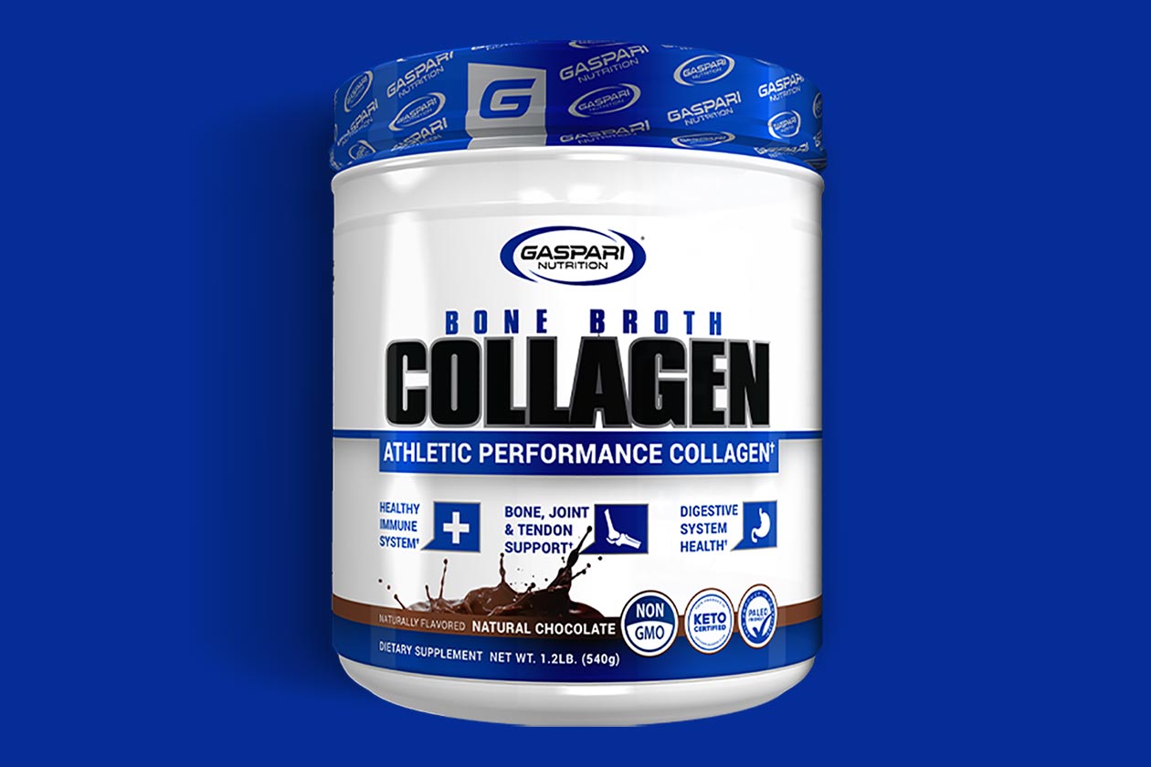 gaspari natural chocolate bone broth collagen