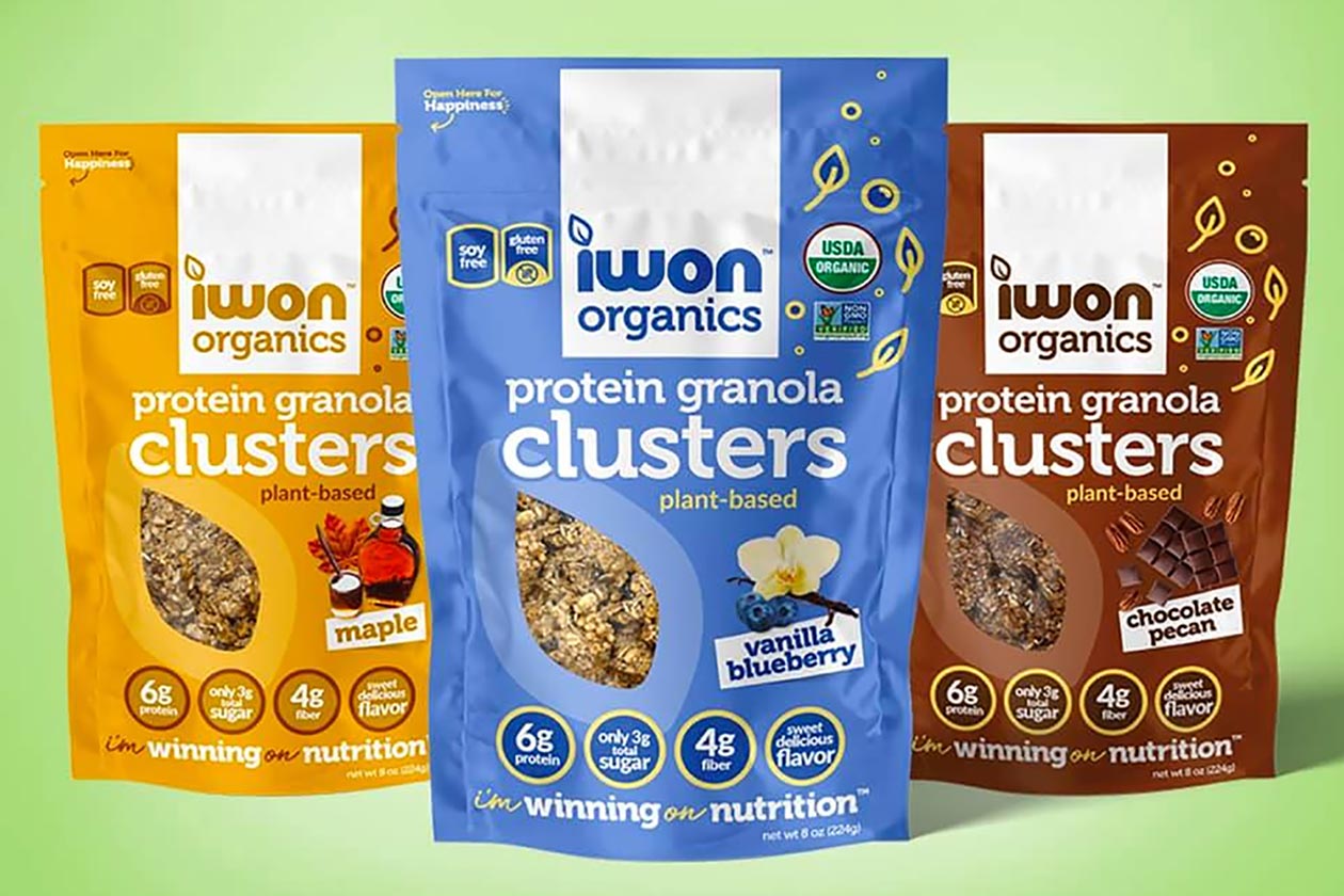 iwon organics protein granola clusters