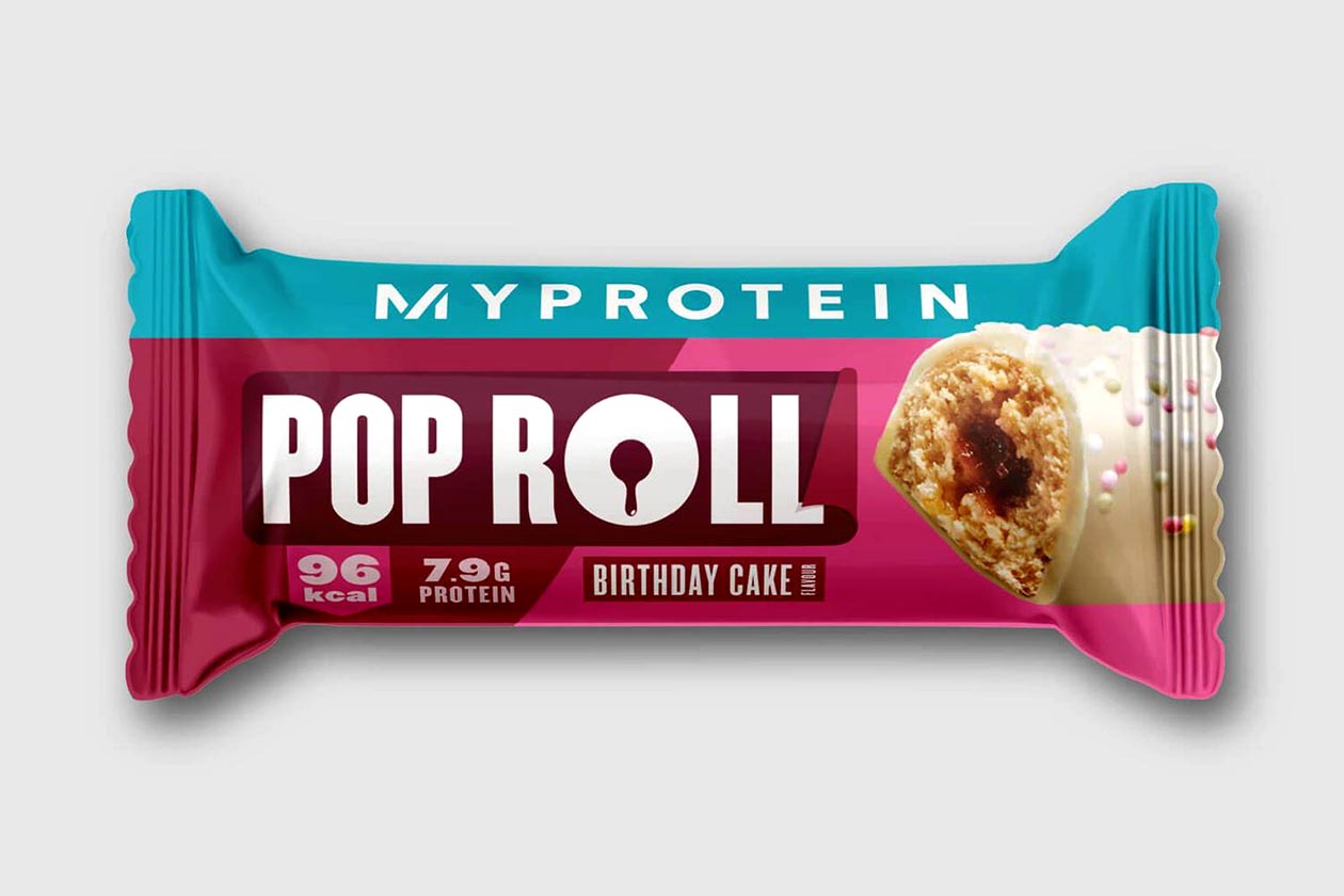 myprotein birthday cake pop roll