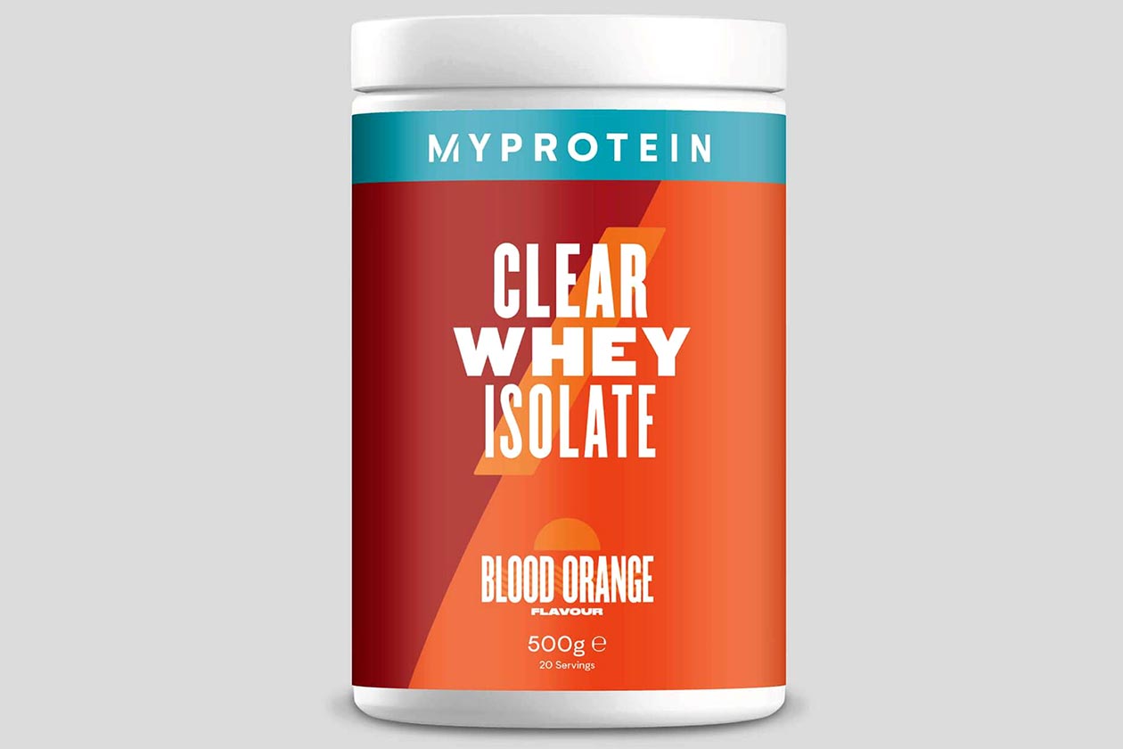 myprotein blood orange clear whey isolate