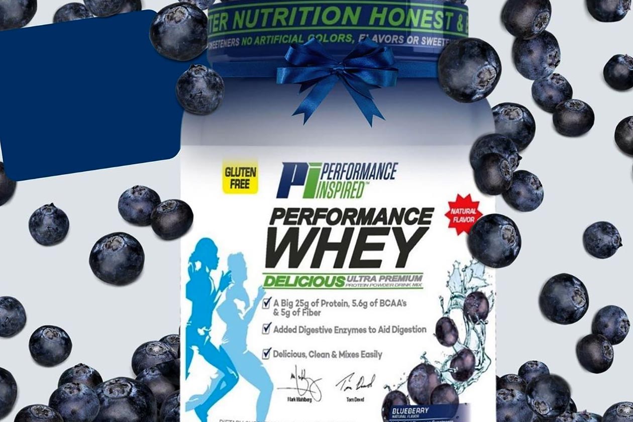 performance inspired blueberry performance whey
