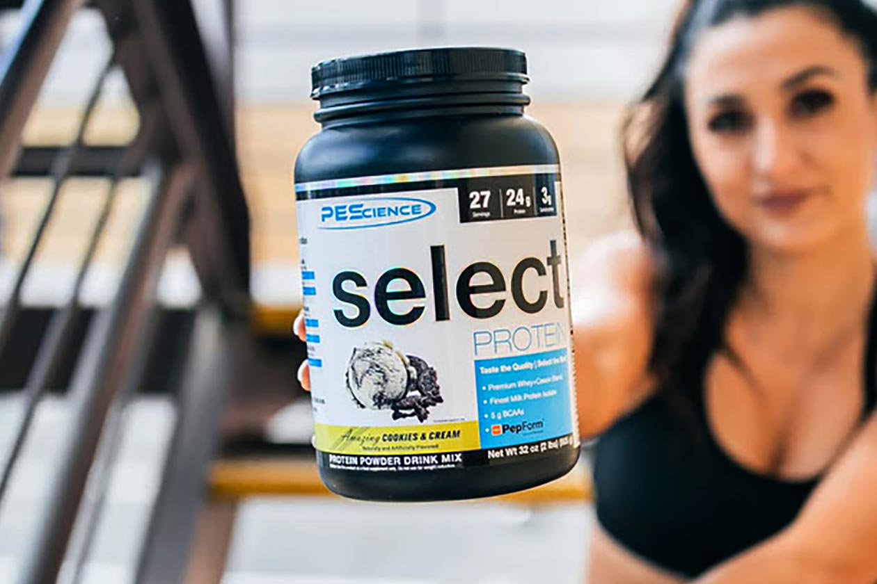 pes cookies cream select protein