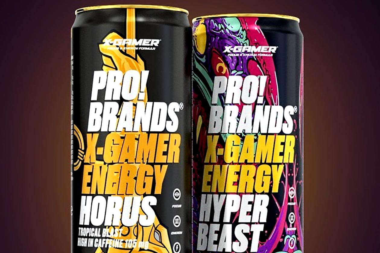 probrands x-gamer energy drink horus