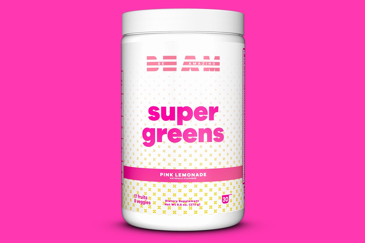 beam pink lemonade super greens