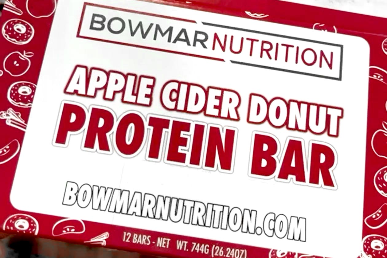 bowmar nutrition apple cider donut protein bar