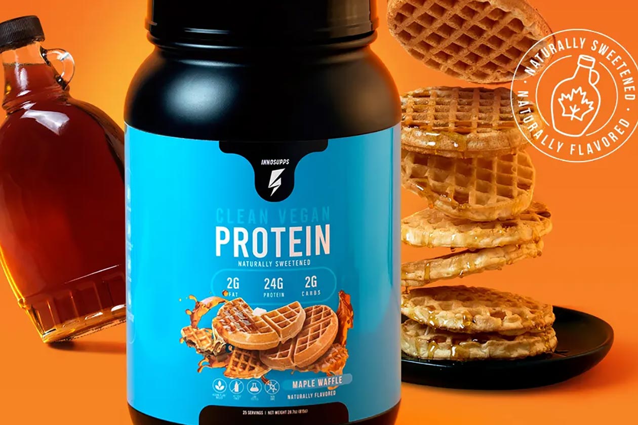 innosupps maple waffle clean vegan protein