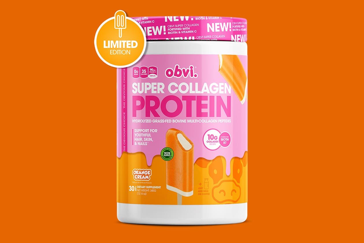 obvi orange cream super collagen protein