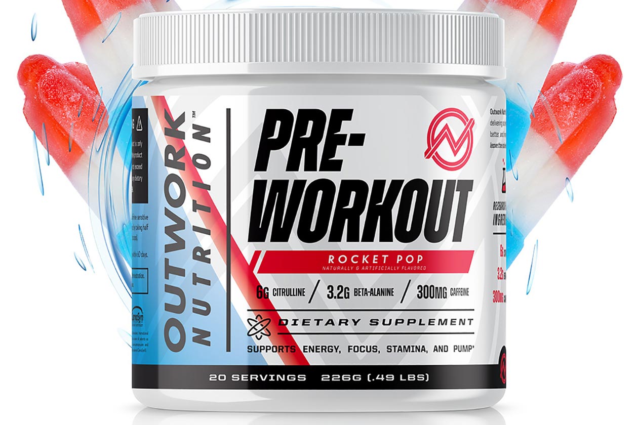 outwork nutrition rocket pop pre-workout