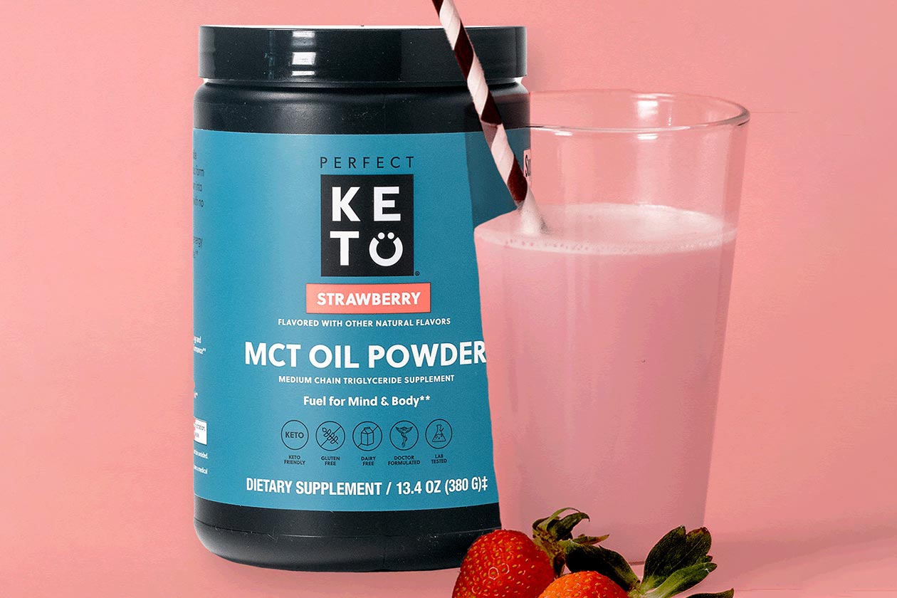 perfect keto strawberry mct oil