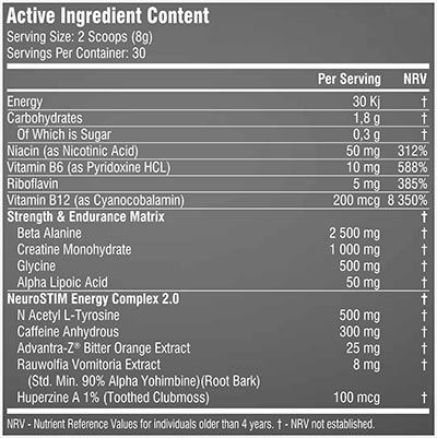 ssa nutrition hellfire black