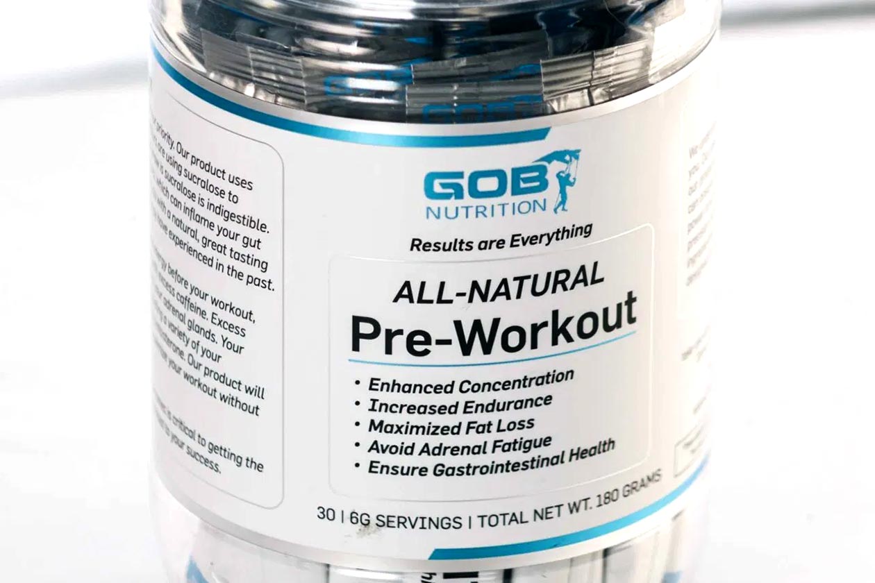 gob nutrition all natural pre-workout