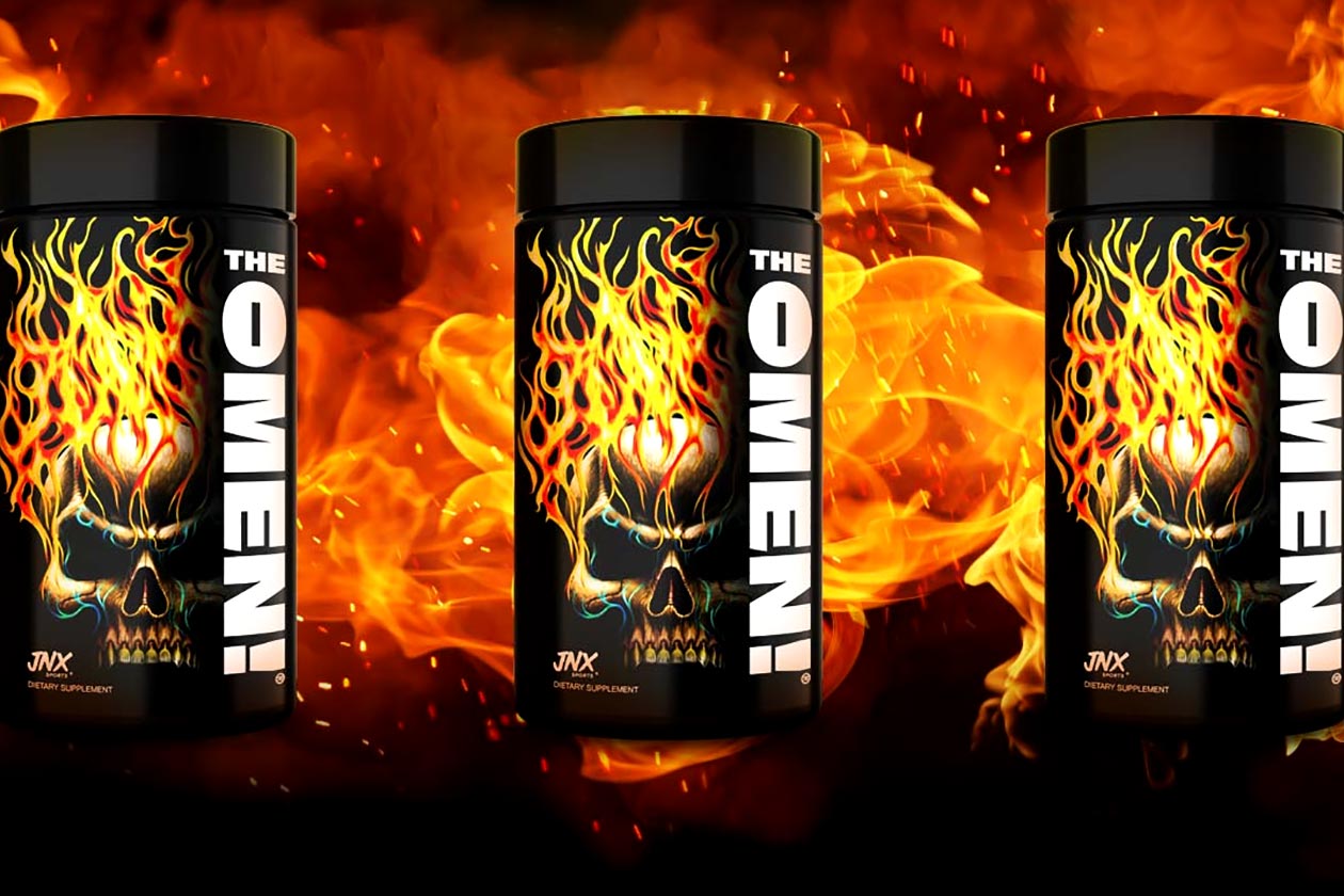 JNX Sports puts a strong 300mg of caffeine into its fat burner The Omen