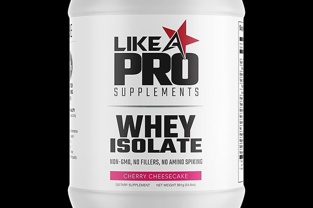 like a pro cherry cheesecake whey isolate