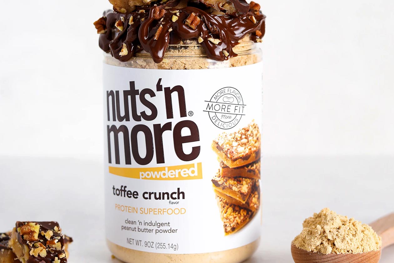 nuts n more toffee crunch peanut butter powder
