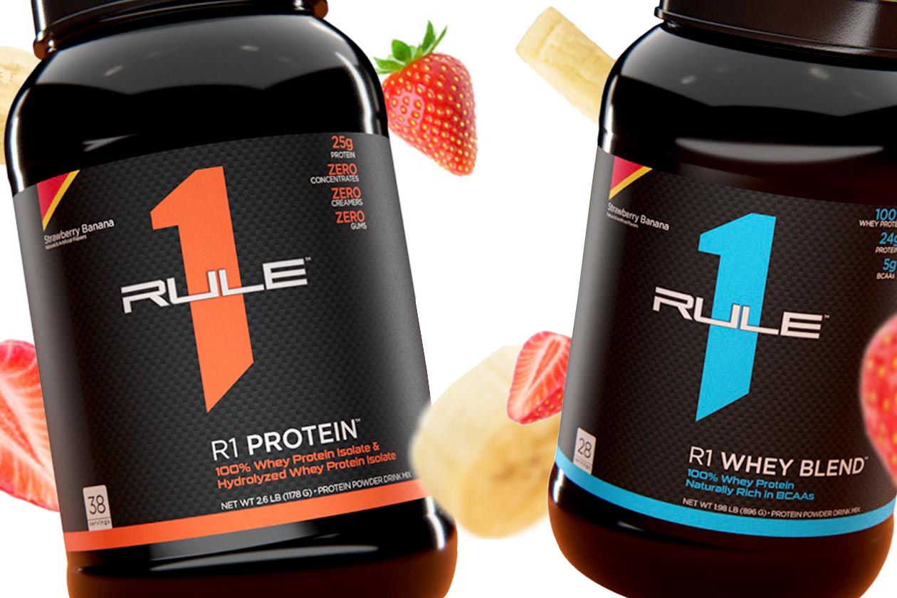 rule one strawberry banana r1 protein whey blend