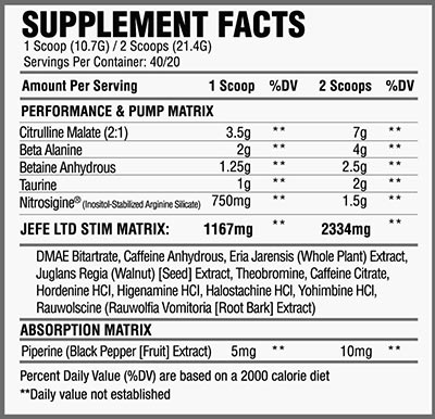 Asc Supplements El Jefe Limited Edition V2 Label