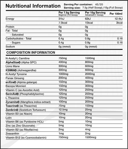 Brain Gains Switch On 2 Label