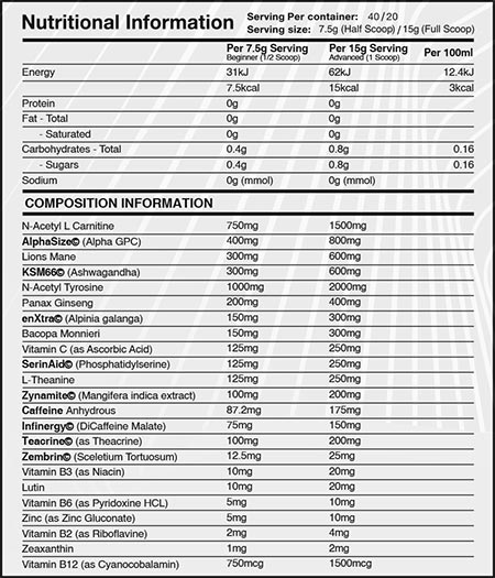 Brain Gains Switch On Black 2 Label