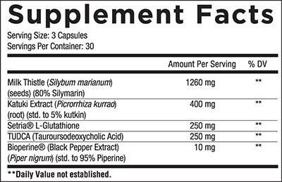 Core Nutritionals Core Liver Label