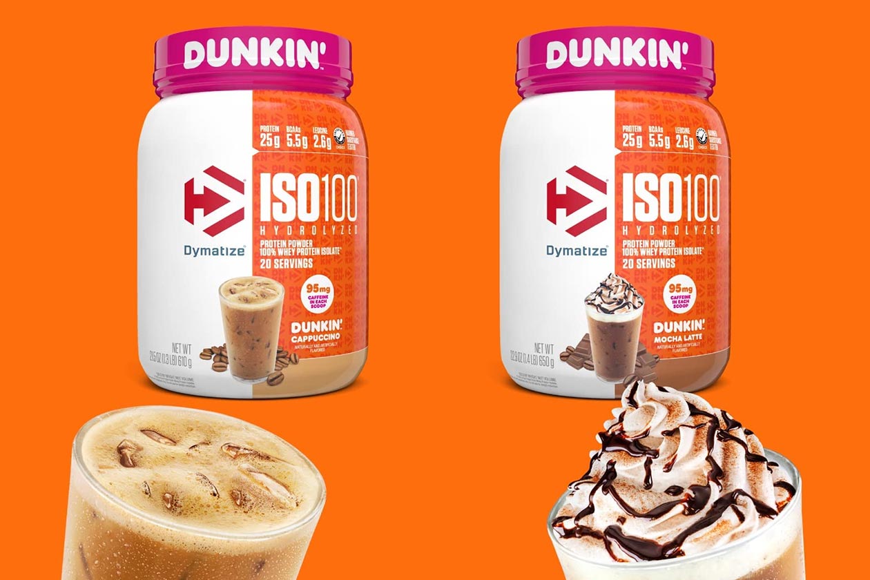 Dymatize Dunkin Mocha Latte And Cappuccino Iso100 Protein Powder
