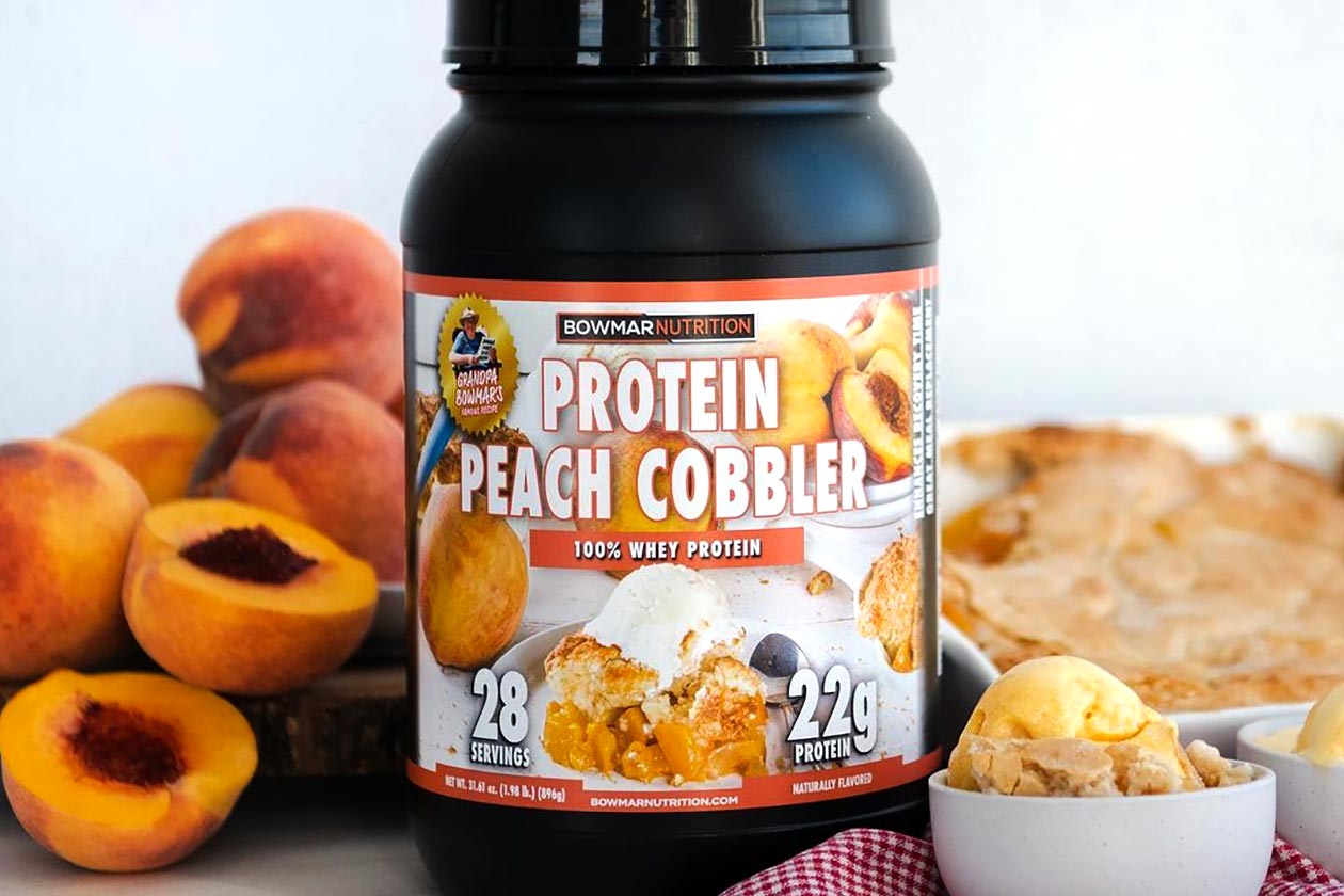 Grandpa Bowmar Peach Cobbler Whey Protein