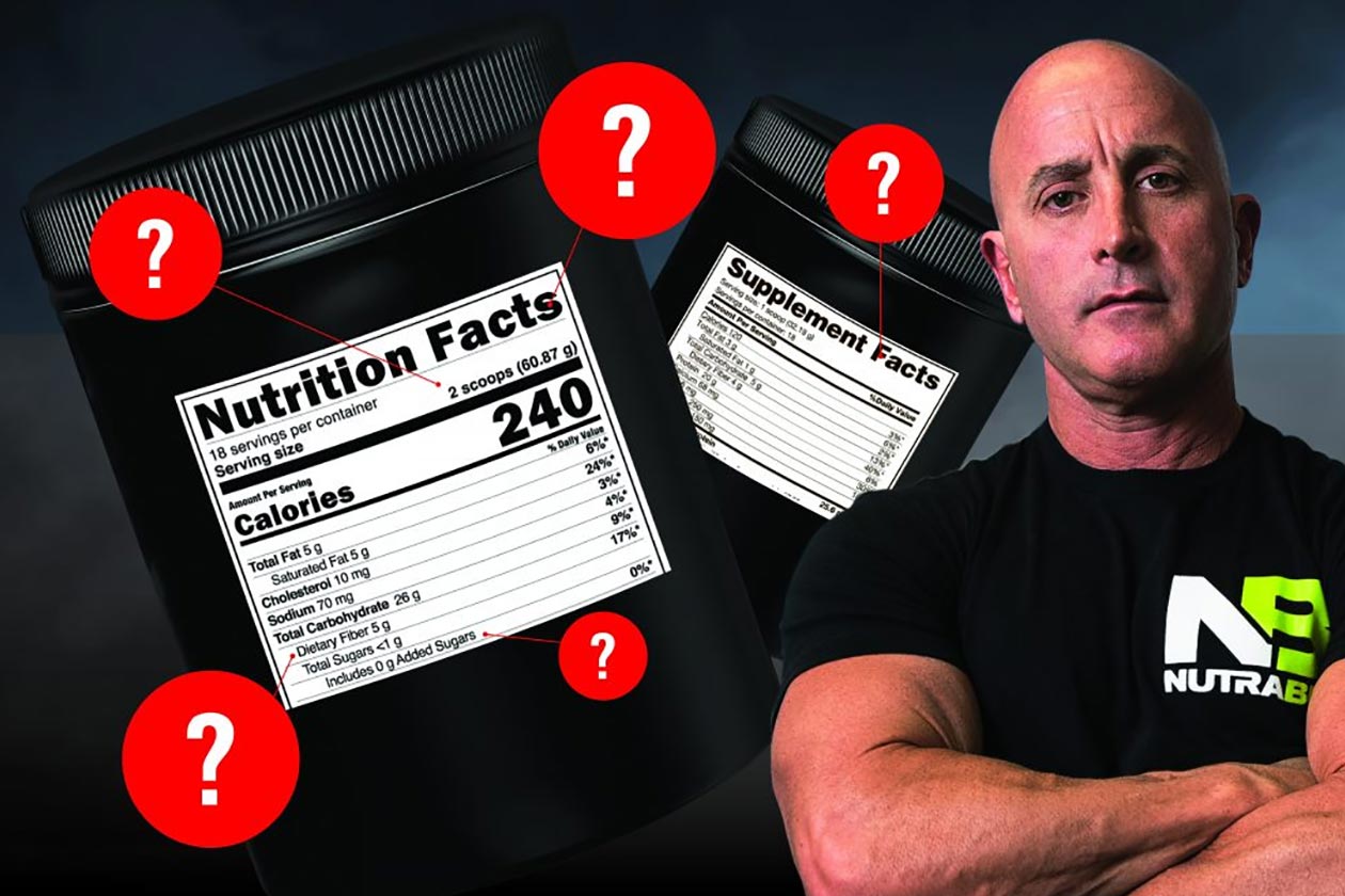 Nutrabio Nutrition And Supplements Facts Macros