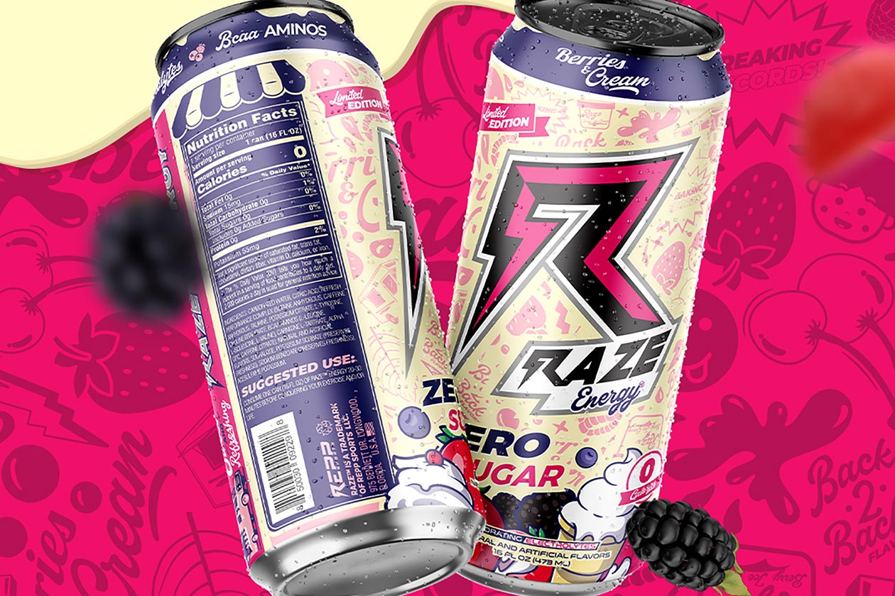 Berries And Cream Raze Energy Drink