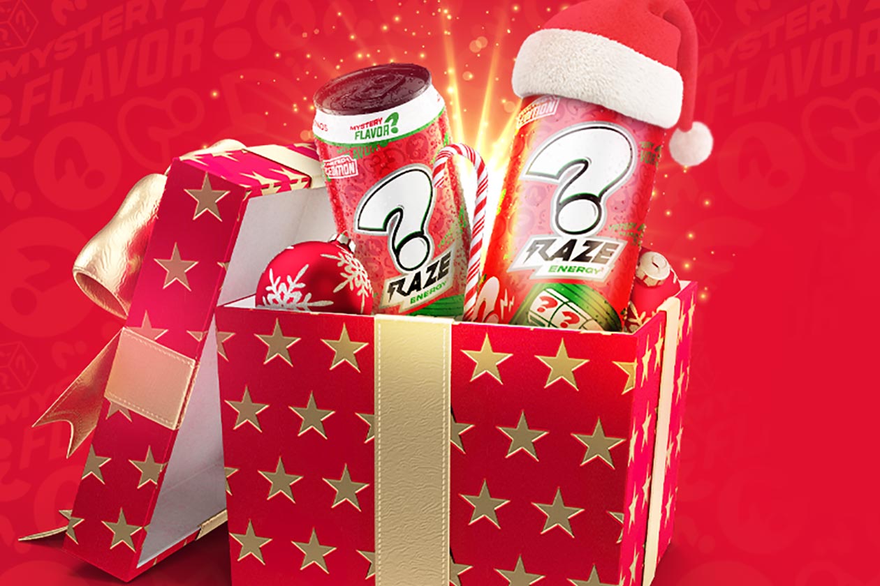 Christmas Mystery Flavor Raze Energy Drink