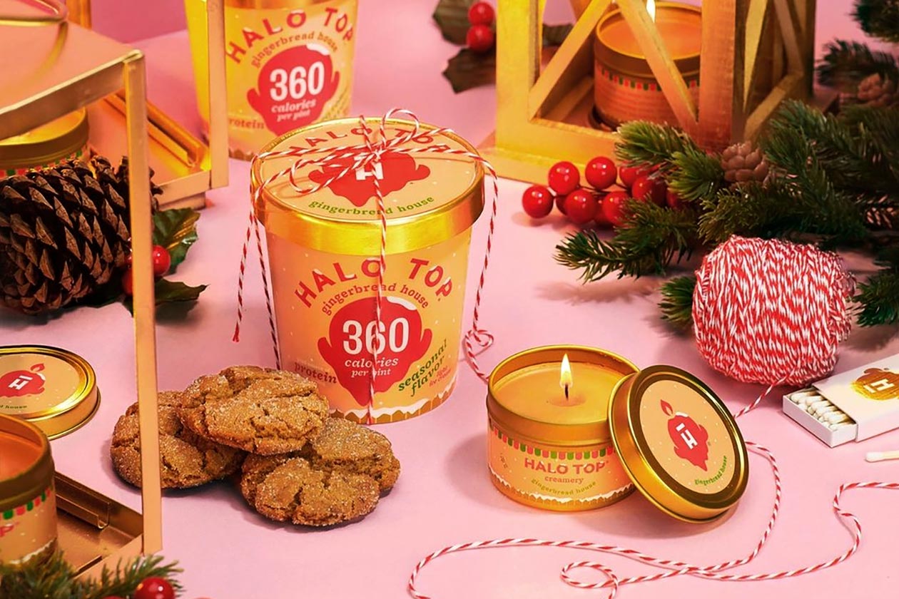 Halo Top Gingerbread House Ice Cream Candle