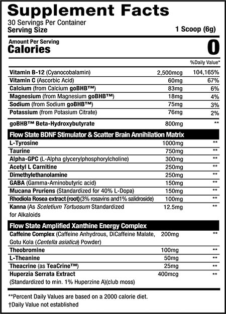 Muscle Sport Flow State Energize Label