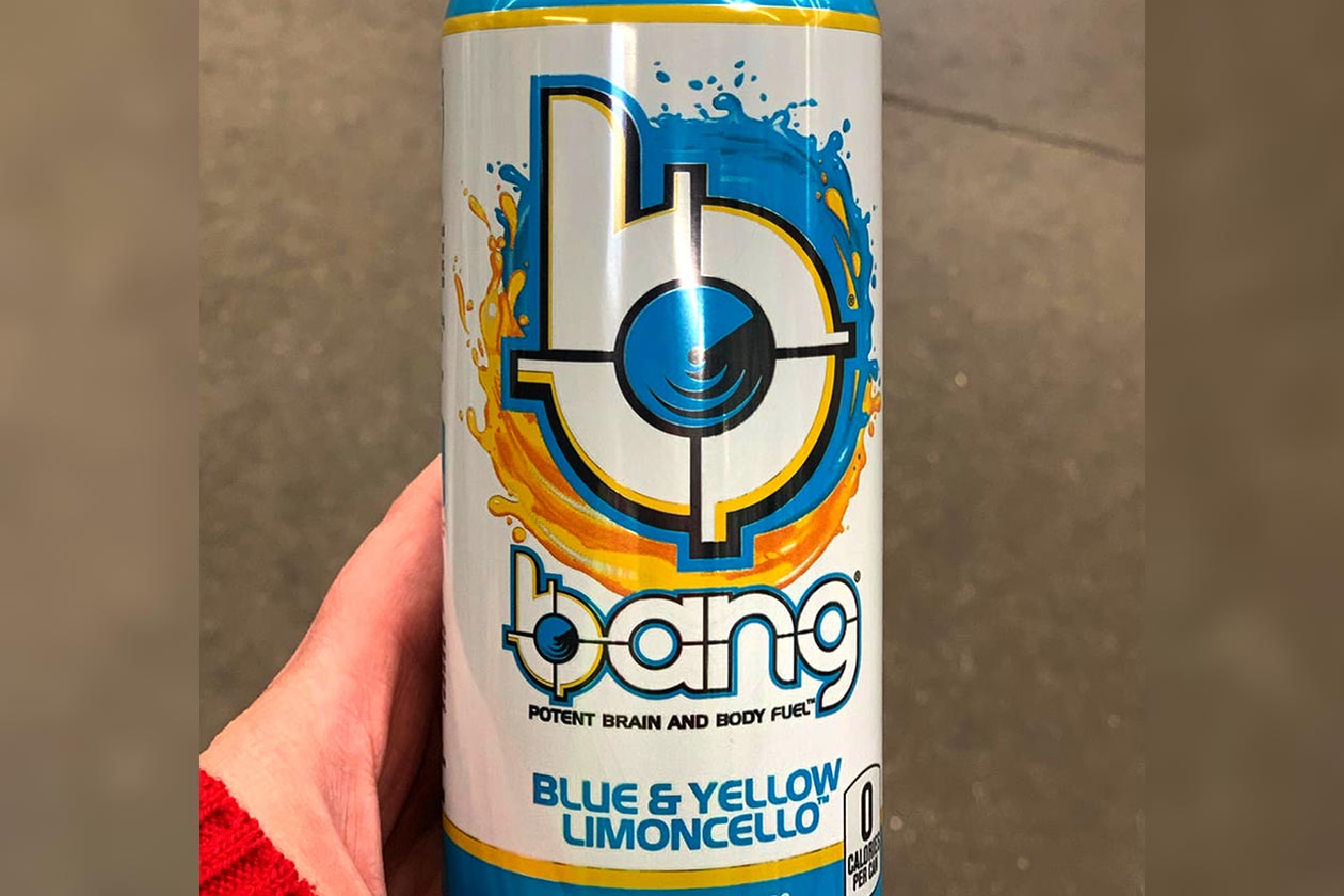 Blue And Yellow Limoncello Bang Energy Drink